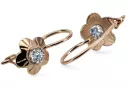 Earrings Zircon Original Vintage 14K Rose Gold Vintage style vec028r